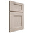 Shiloh Cabinetry Full Overlay Aspen Alder Plain Cut White Sands Door