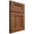 Shiloh Cabinetry Full Overlay Aspen Hickory Plain Cut Burnt Sugar Door