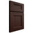 Shiloh Cabinetry Full Overlay Aspen Maple Plain Cut Cocoa Door
