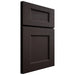 Shiloh Cabinetry Full Overlay Aspen Maple Plain Cut Espresso Door