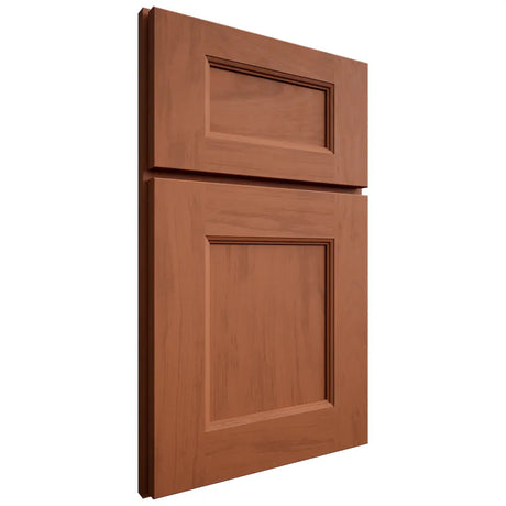 Shiloh Cabinetry Full Overlay Aspen Maple Plain Cut Spice Door