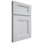 Shiloh Cabinetry Full Overlay Aspen Paintable Niebla Azul Door