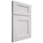 Shiloh Cabinetry Full Overlay Aspen Paintable Polar Door