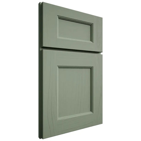 Shiloh Cabinetry Full Overlay Aspen Poplar Plain Cut Moss Door