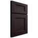 Shiloh Cabinetry Full Overlay Aspen Red Oak Plain Cut Espresso Door