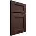 Shiloh Cabinetry Full Overlay Aspen Walnut Plain Cut Bison Door