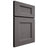 Shiloh Cabinetry Full Overlay Aspen Walnut Plain Cut Cadet Door