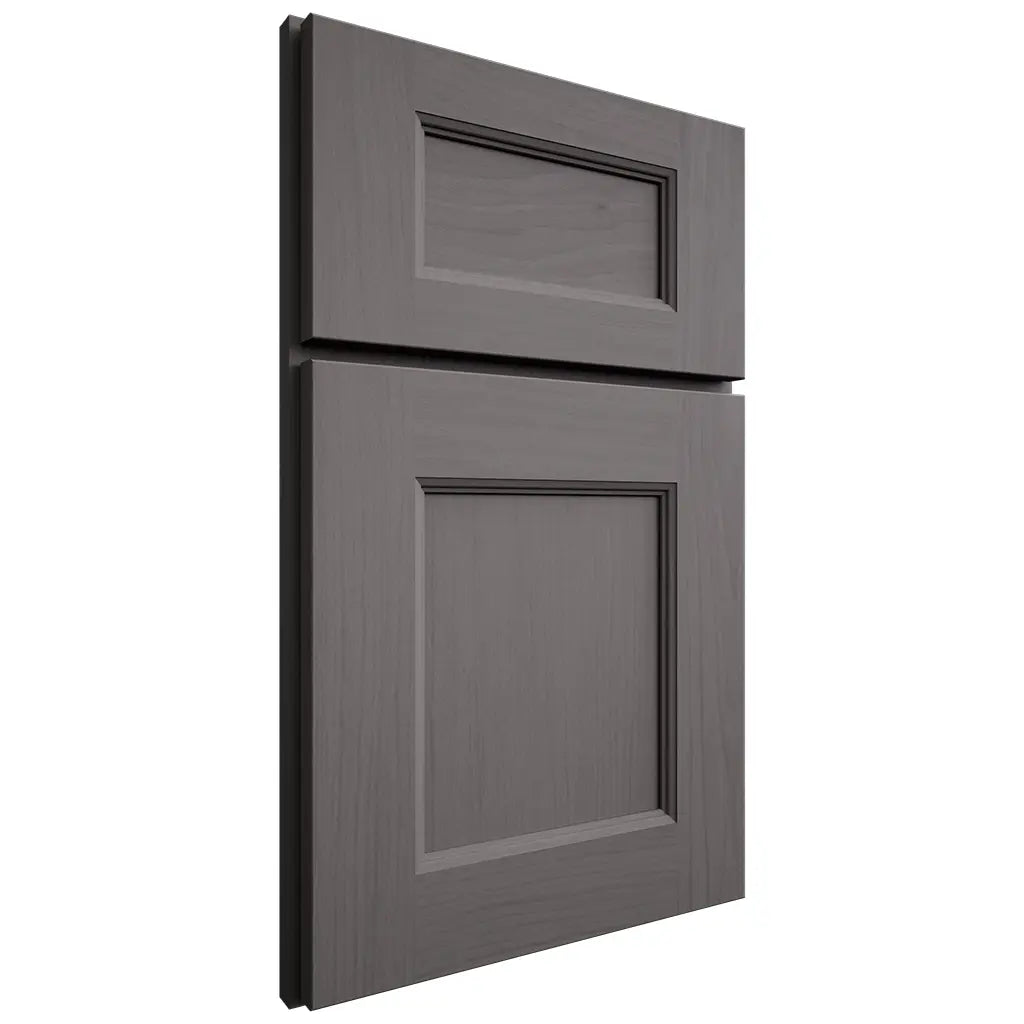 Shiloh Cabinetry Full Overlay Aspen Walnut Plain Cut Cadet Door