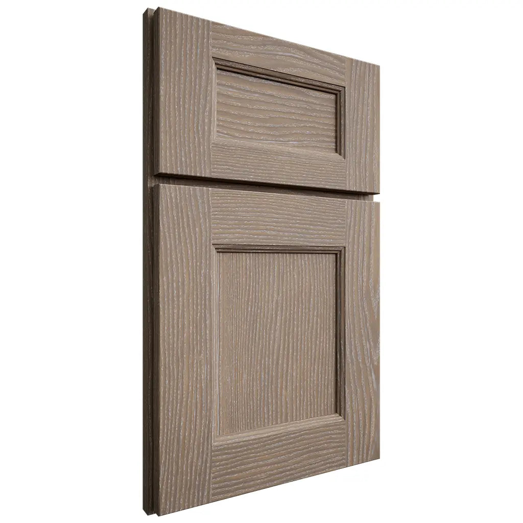 Shiloh Cabinetry Full Overlay Aspen White Oak Plain Cut Almond Door