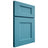 Shiloh Cabinetry Full Overlay Aspen White Oak Plain Cut Aqua Door