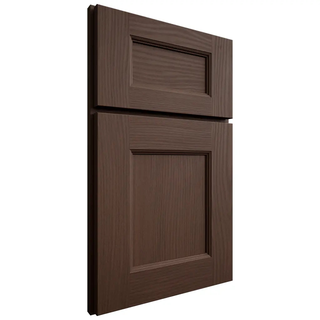 Shiloh Cabinetry Full Overlay Aspen White Oak Plain Cut Braun Door