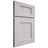 Shiloh Cabinetry Full Overlay Aspen White Oak Plain Cut Cotton Door
