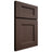Shiloh Cabinetry Full Overlay Aspen White Oak Plain Cut Dusk Door