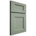Shiloh Cabinetry Full Overlay Aspen White Oak Plain Cut Moss Door