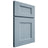 Shiloh Cabinetry Full Overlay Aspen White Oak Plain Cut Sky Door