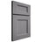Shiloh Cabinetry Full Overlay Aspen White Oak Plain Cut Sterling Door