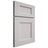 Shiloh Cabinetry Full Overlay Aspen White Oak Quarter Sawn Cotton Door