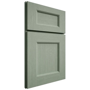 Shiloh Cabinetry Full Overlay Aspen White Oak Quarter Sawn Moss Door