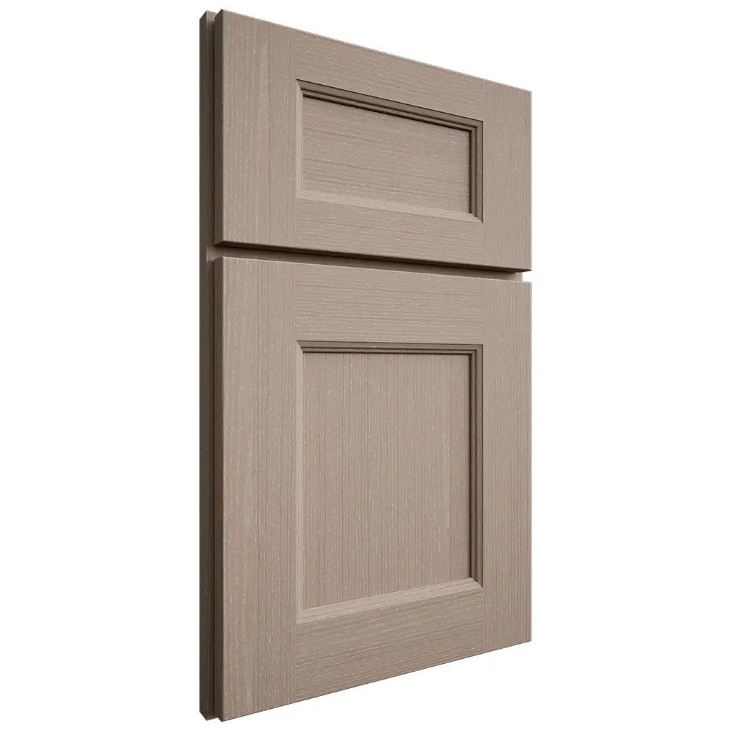 Shiloh Cabinetry Full Overlay Aspen White Oak Quarter Sawn Whitewash Door