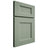 Shiloh Cabinetry Full Overlay Aspen White Oak Rift Cut Moss Door
