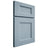 Shiloh Cabinetry Full Overlay Aspen White Oak Rift Cut Sky Door