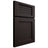 Shiloh Cabinetry Full Overlay Beaded Century Alder Plain Cut Espresso Door