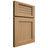 Shiloh Cabinetry Full Overlay Beaded Century Alder Plain Cut Natural Door