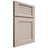 Shiloh Cabinetry Full Overlay Beaded Century Alder Plain Cut White Sands Door
