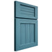 Shiloh Cabinetry Full Overlay Beaded Century Hickory Plain Cut Aqua Door