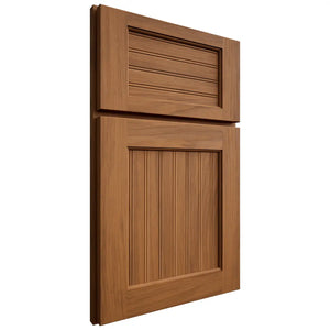 Shiloh Cabinetry Full Overlay Beaded Century Hickory Plain Cut Chestnut Door