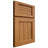 Shiloh Cabinetry Full Overlay Beaded Century Hickory Plain Cut Medium Door