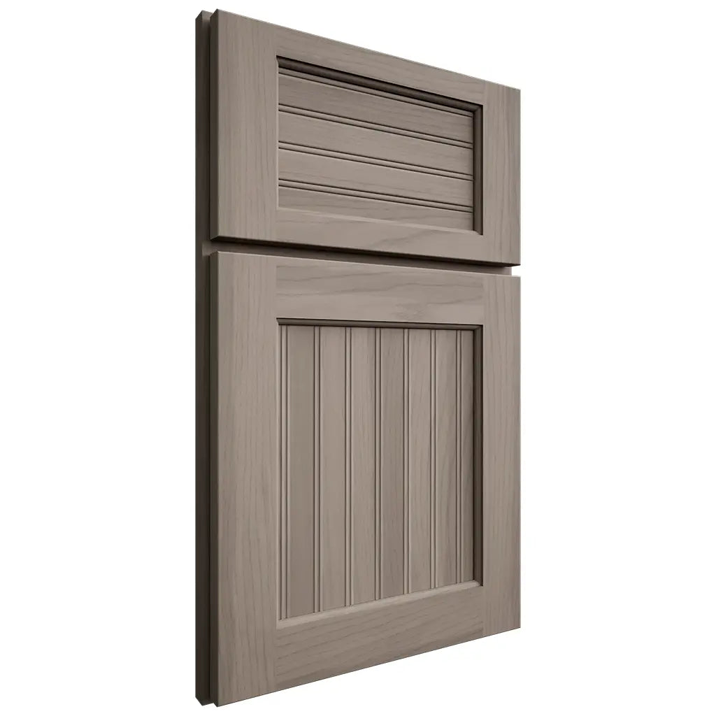 Shiloh Cabinetry Full Overlay Beaded Century Hickory Plain Cut Sterling Door