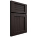 Shiloh Cabinetry Full Overlay Beaded Century Maple Plain Cut Espresso Door