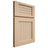 Shiloh Cabinetry Full Overlay Beaded Century Maple Plain Cut Natural Door