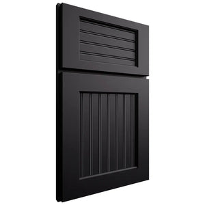 Shiloh Cabinetry Full Overlay Beaded Century Paintable Black Door