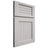 Shiloh Cabinetry Full Overlay Beaded Century Paintable Mindful Gray Door