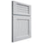 Shiloh Cabinetry Full Overlay Beaded Century Paintable Niebla Azul Door