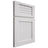 Shiloh Cabinetry Full Overlay Beaded Century Paintable Pure White Door