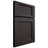 Shiloh Cabinetry Full Overlay Beaded Century Poplar Plain Cut Carbon Door