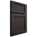 Shiloh Cabinetry Full Overlay Beaded Century Poplar Plain Cut Carbon Door