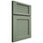Shiloh Cabinetry Full Overlay Beaded Century Poplar Plain Cut Moss Door