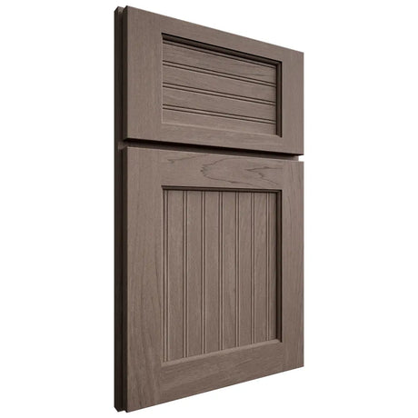 Shiloh Cabinetry Full Overlay Beaded Century Poplar Plain Cut River Rock Door