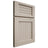 Shiloh Cabinetry Full Overlay Beaded Century Poplar Plain Cut Seagull Door