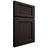 Shiloh Cabinetry Full Overlay Beaded Century Red Oak Plain Cut Espresso Door