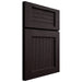 Shiloh Cabinetry Full Overlay Beaded Century Red Oak Plain Cut Espresso Door