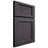 Shiloh Cabinetry Full Overlay Beaded Century Red Oak Plain Cut Harbor Door