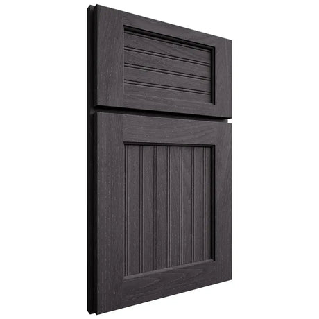 Shiloh Cabinetry Full Overlay Beaded Century Red Oak Plain Cut Harbor Door