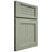 Shiloh Cabinetry Full Overlay Beaded Century Red Oak Plain Cut Moss Door