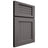 Shiloh Cabinetry Full Overlay Beaded Century Walnut Plain Cut Cadet Door