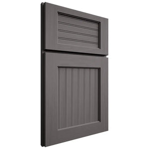 Shiloh Cabinetry Full Overlay Beaded Century Walnut Plain Cut Cadet Door